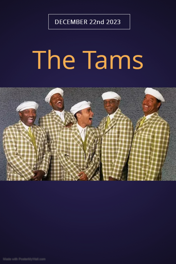 The Tams LIVE at the Historic Pioneer Theater on Friday, December 22nd